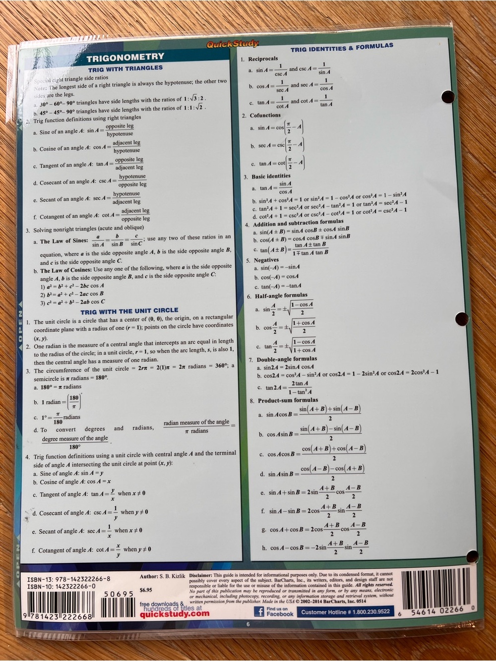 Algebraic Equations Quick Study Cheat Sheet - Picture 7 of 7